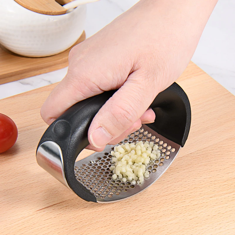 Оптовая продажа пресс для чеснока кухонные аксессуары инструмент измельчитель щетка из нержавеющей стали