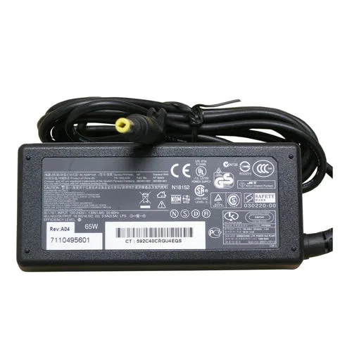 Laptop Charger 65W 18.5V 3.5A for HP Pavilion DV6000 Compaq Presario C500 A900 F700 Power AC Adapter with 4.8*1.7 mm Yellow Tip