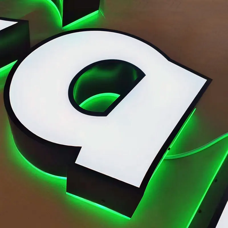 Boba Tea Shop Decoration Led Light Outdoor Face Lit 3D Acrylic Backlit Letters Led Sign Board Designs For Shops