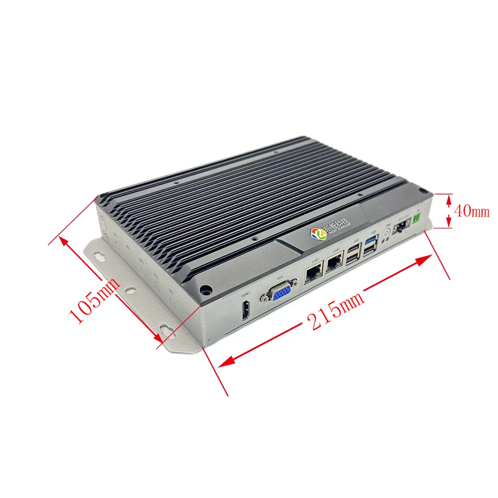 Box Pc J1900 Ipctech Qiyang Fanless Industry Mini Box Pc Embedded Computer Support Custom Aluminium Alloy Mini Pcs OEM/ODM