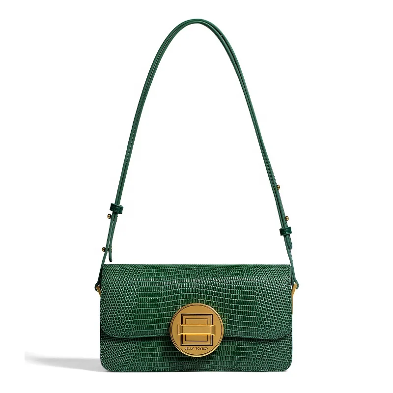 Popular Leather Purses And Handbags Luxury Fashion Lizard Pattern Women Hand Bags