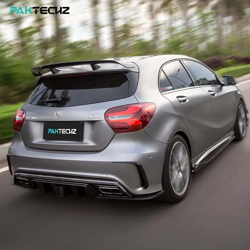 2023 Hot Sale Paktechz Carbon Fiber Parts Roof Spoiler Rear Wing for 2013-2018 Mercedes Benz A Class AMG A45 W176