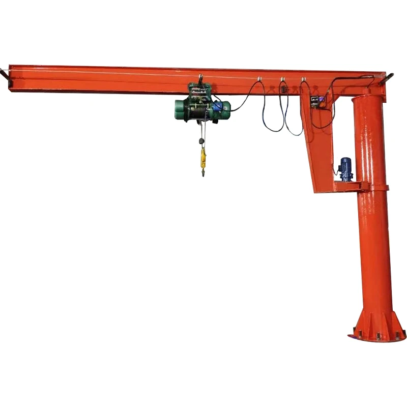 customizable Wholesale jib crane shop Hoist 500kg 1 ton 2 ton Column Mounted Cantilever Slewing Arm Crane