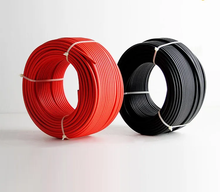 TUV Approval 2 Core Double DC Solar Cable Core 4.0mm2  DC Solar Cable 2.6mm power cable wire electric