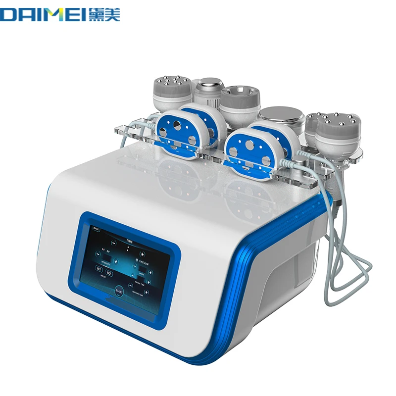 Low Price 8 In 1 40K 80k cavitation Vacuum  Lipo Laser Multipolar RF Fat Reduction Slimming Machine For Body At Home