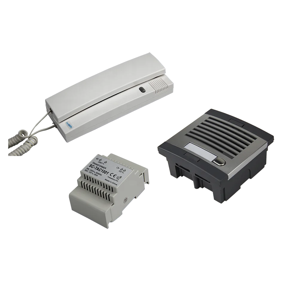 1 Way Door Entry Kit 4+n Wiring  Aluminum Panel Metal Push Button Embedded/Surface Installation Citymax