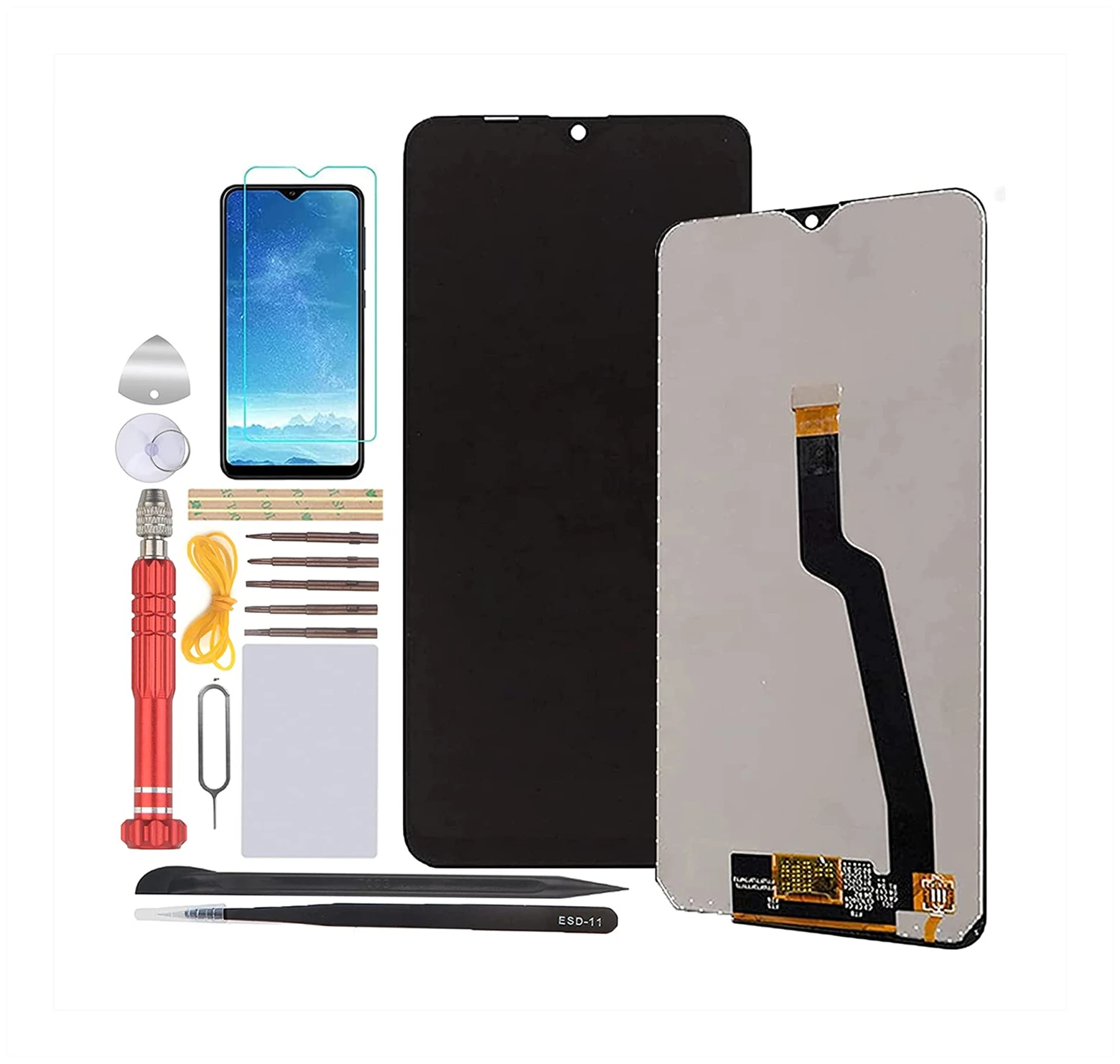 Tempered glass model adaptation tested spare parts for smartphones can replace LCD touch screens