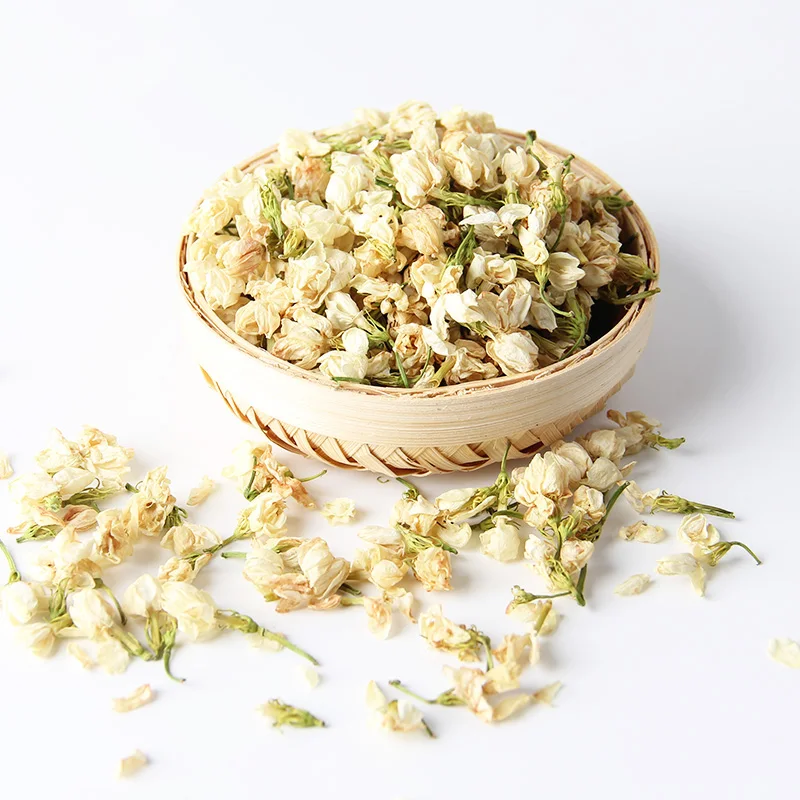 Высокое качество сушеные цветы жасмина натуральный ароматный сухой жасминовый чай декоративный цветок