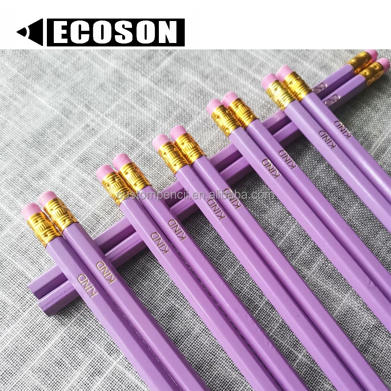 Chinese Factory Cheap Printed Pencils Funny Words Pencils Personal Logo Custom Fancy  Wooden Pencil for Hotel