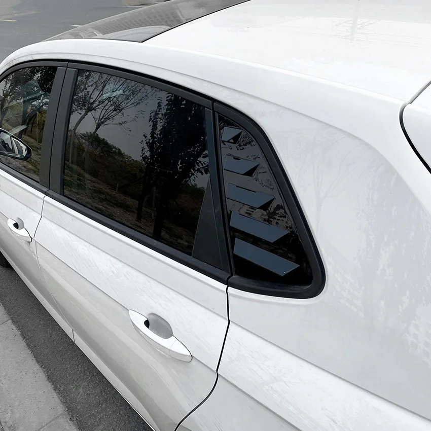 Universal Hood Louvers Panels Air Flow Vent Cover Car Roof Decorative Intake Hood Scoop For VW Polo MK6 2019