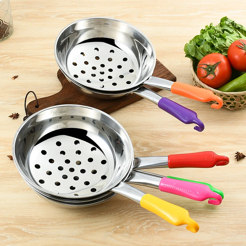 Kitchen Colander Stainless Steel Seafood Meat Noodles Big Large Colored Colanders Strainers