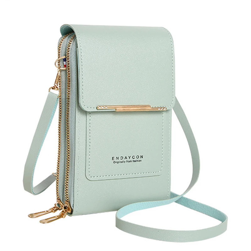 OEW136 New Fashion Ladies One Shoulder Crossbody Bag Mini Card Holder Luxury Mobile Phone Touch Screen Bag Coin Purse