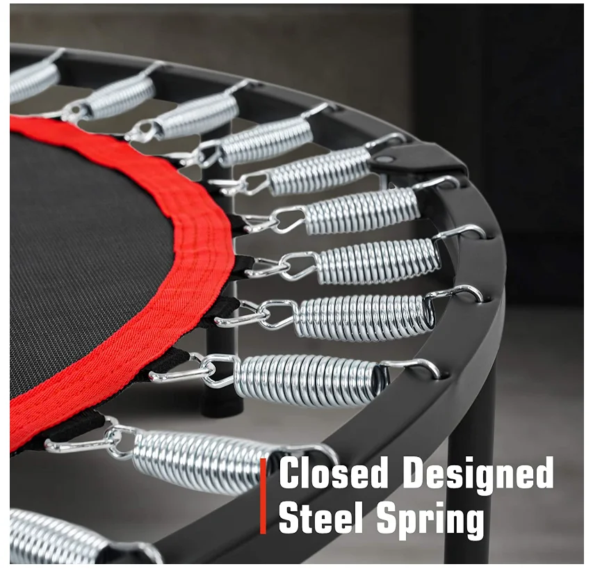 Low Price Foldable Mini Trampoline Fitness Exercise Trampoline With Adjustable Foam Handle