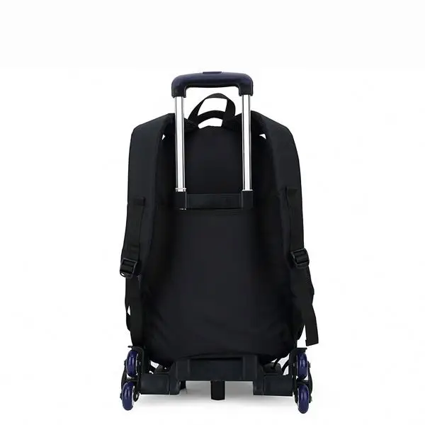 Triple Wheel Stair Climber Removable Trolley School Backpack