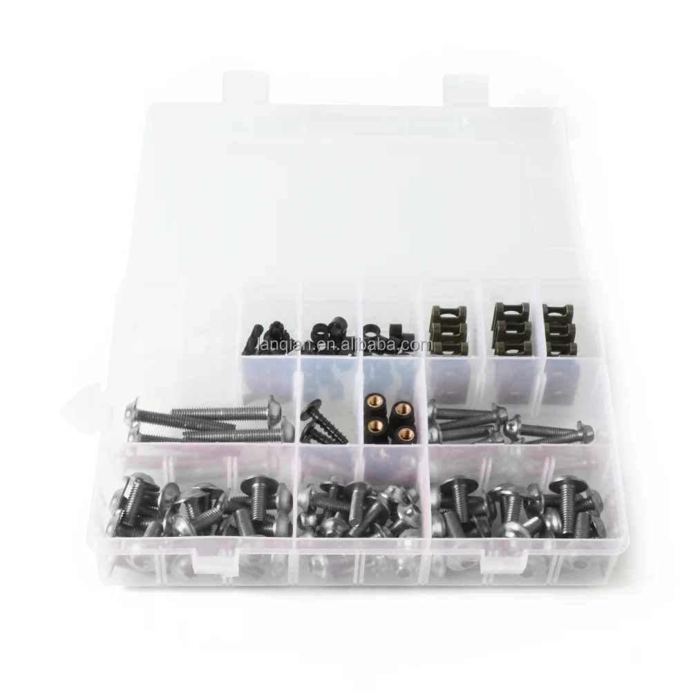 Motorcycle Accessories For Kawasaki KX 500 1997-2003 2002 2001 2000 KX500 Bodywork Fasteners Bolts Nuts Body Fairing Screws