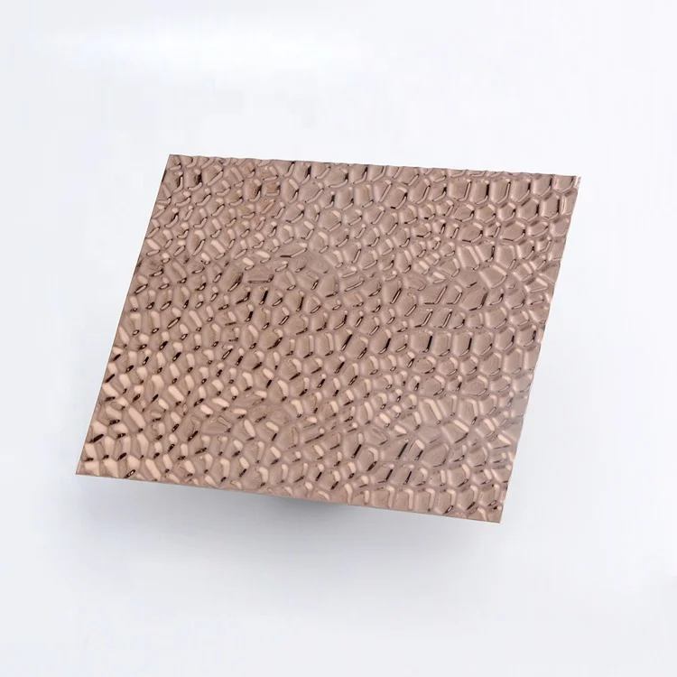 Various Colors Metal Hammered Stainless Steel Sheet Wall Home Decorative Stainless Steel Sheet And Plates