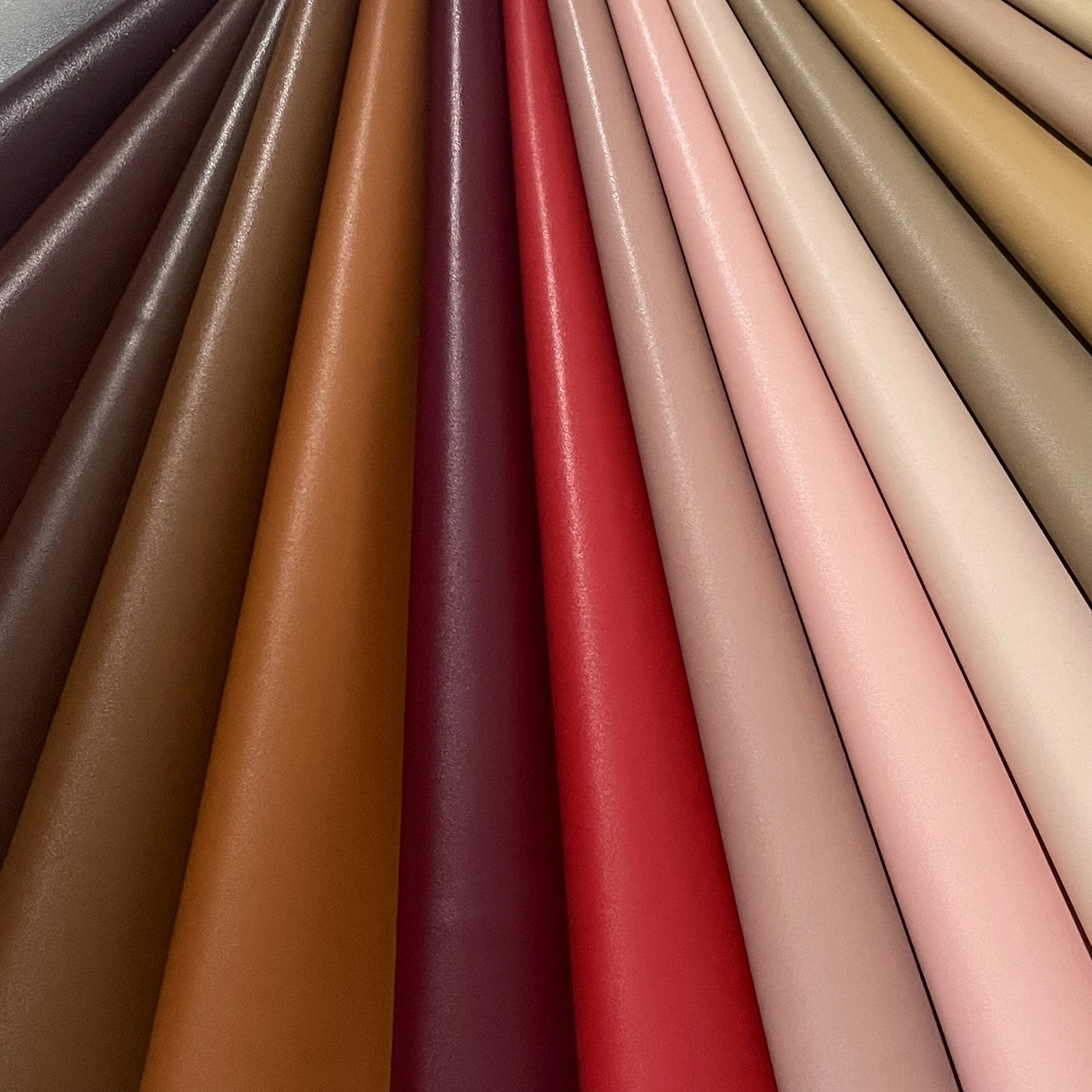 High Quality 4 ways stretch Dimensional Sheep Grain PU Faux Synthetic Leather Fabric For Apparels Pants Cloths Skirt