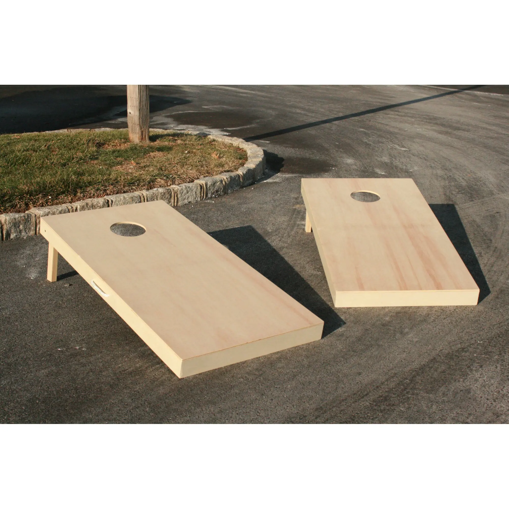Cornhole Game Set Cornhole Board with Premium Solid Wood Corn Hole Outdoor Toss Games