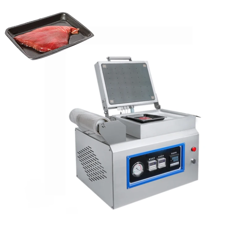 Semi-Auto Sandwich Sausage Chicken Automatic Thermoforming Vacuum Packing