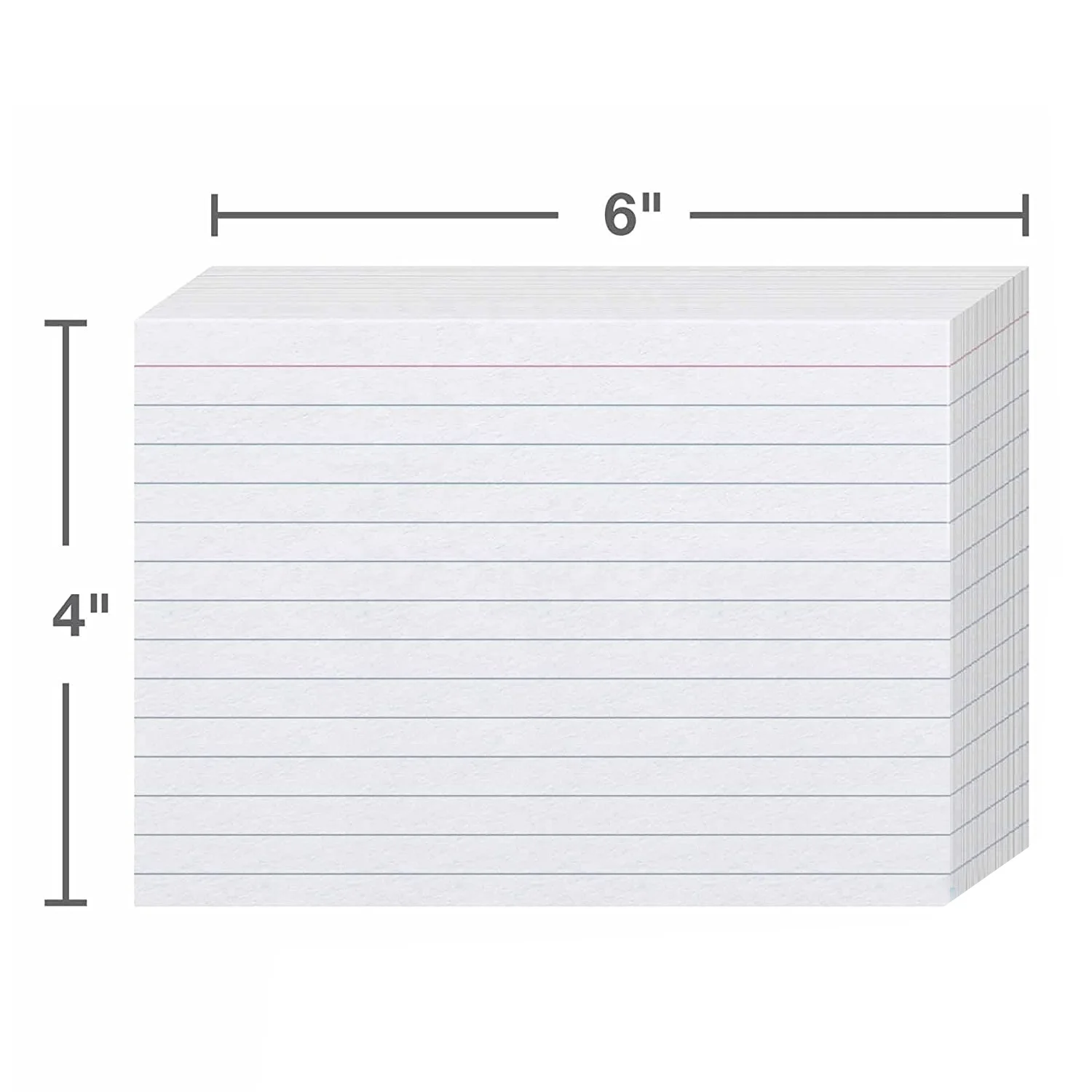 School Product 300 Count 4 inches by 6 inches Unruled White Paper Index Cards Blank