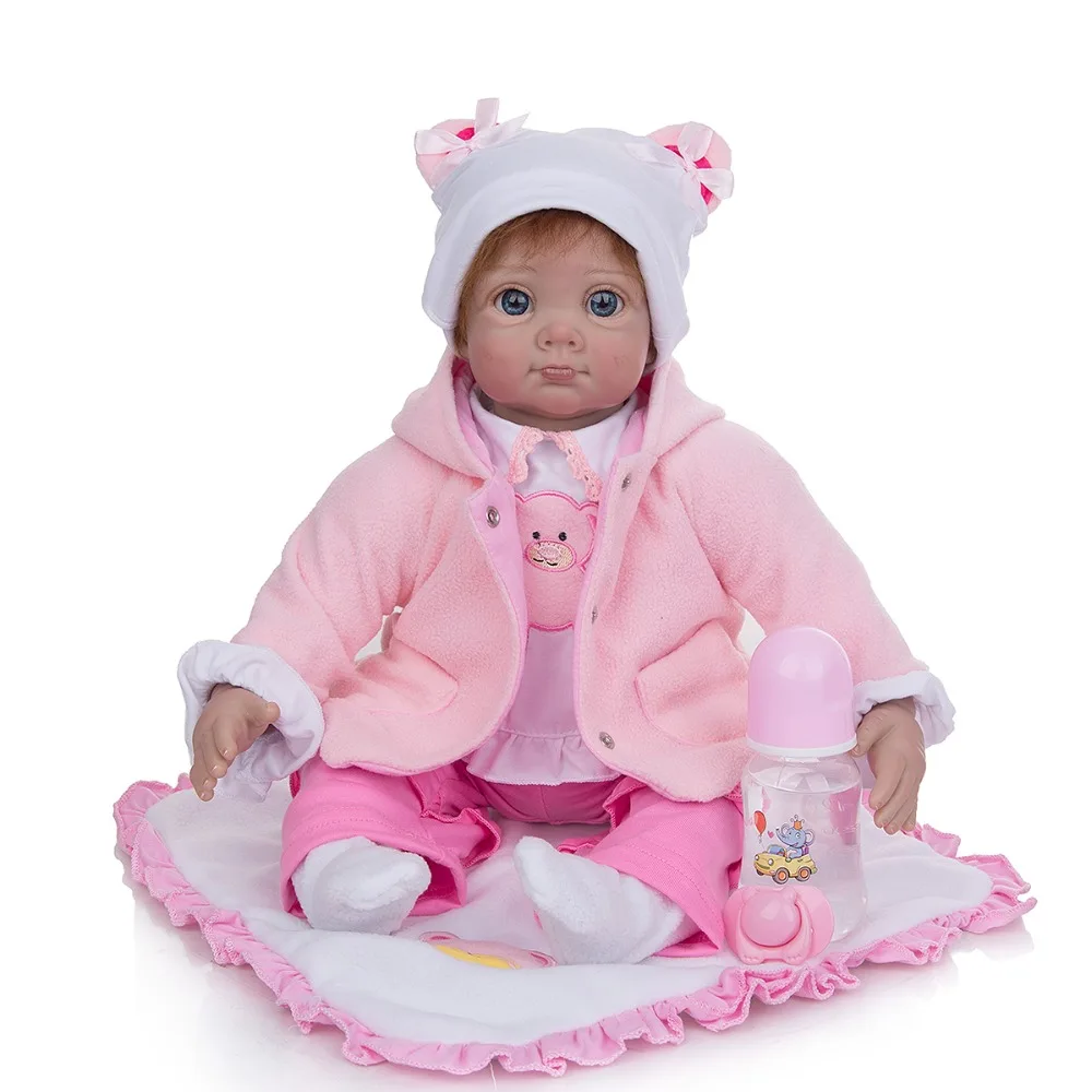 
KEIUMI New Arrive Reborn Baby Dolls Cloth Body Newborn Toddler Girl Dressed Bebe Toys Lifelike Kids Playmate Birthday XMAS Gift 