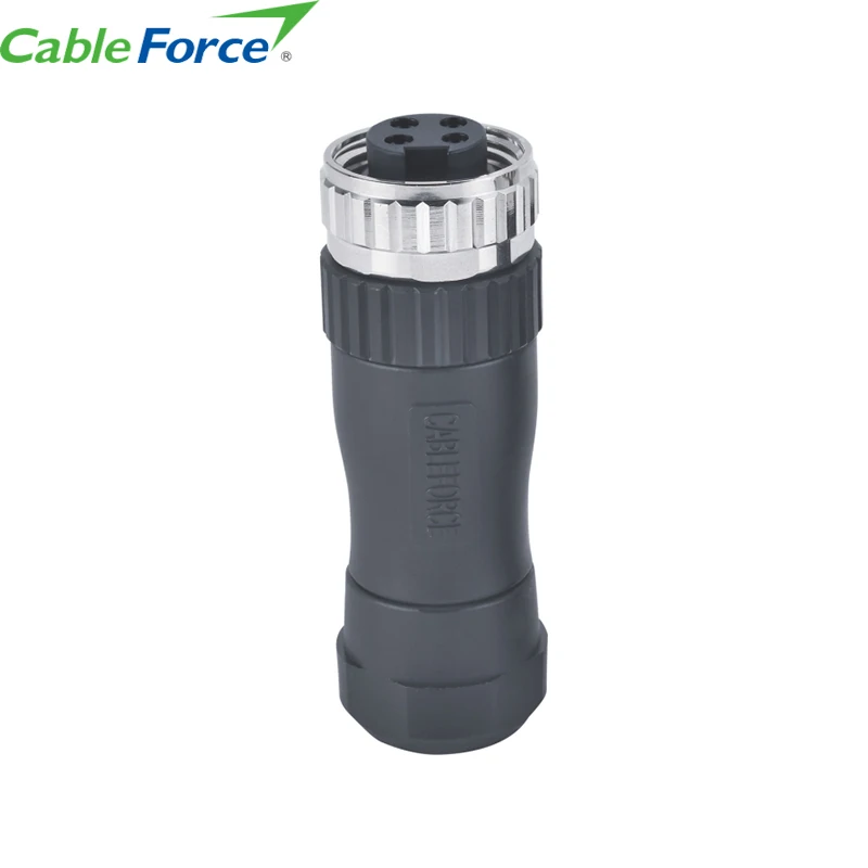 7/8 inch Mini change Field Wireable A Code Female 5 Pin Brass Screw Termination Waterproof Sensor Assembly Connector