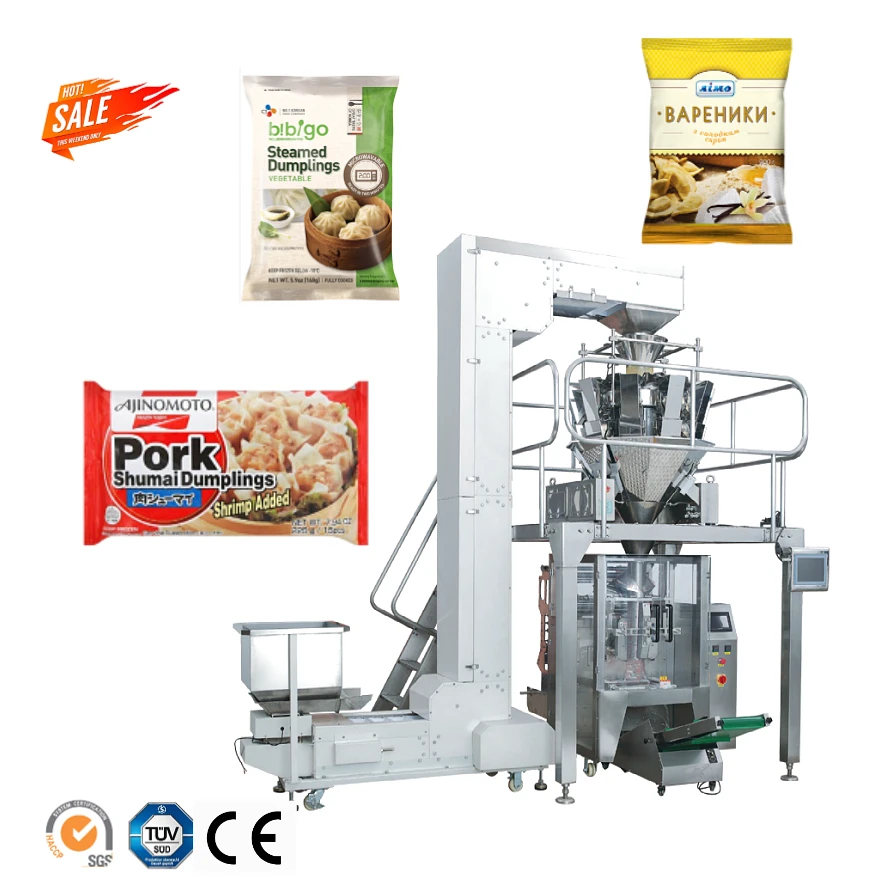 Vertical corn flakes snacks macaroni frozen food ravioli dumpling granular Packing Machine Automatic