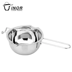 Wholesale double boiler 18/8 stainless steel chocolate cheese mini melting cup fondue pot for dessert