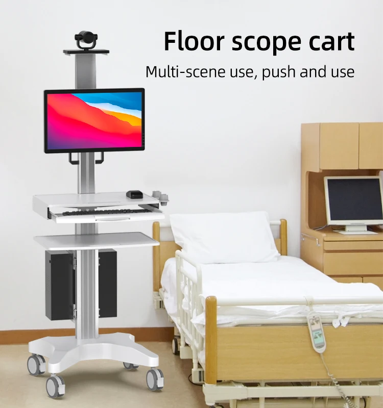 Endoscope Stand Hospital Trolley Cart For Medical Device Hospital Furniture Endoscope Trolley