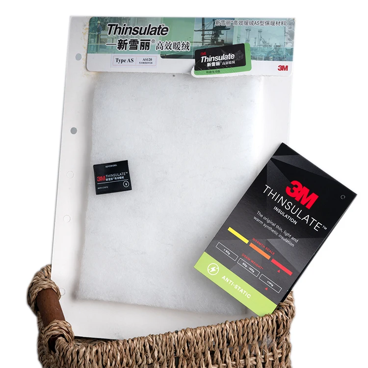 Type AS Anti-static Clothing accessories thermal insulation material 3M Thinsulate Insulation