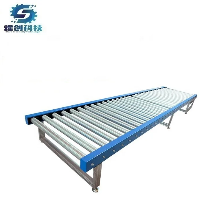Non-powered roller conveyor,non-driven gravity roller system