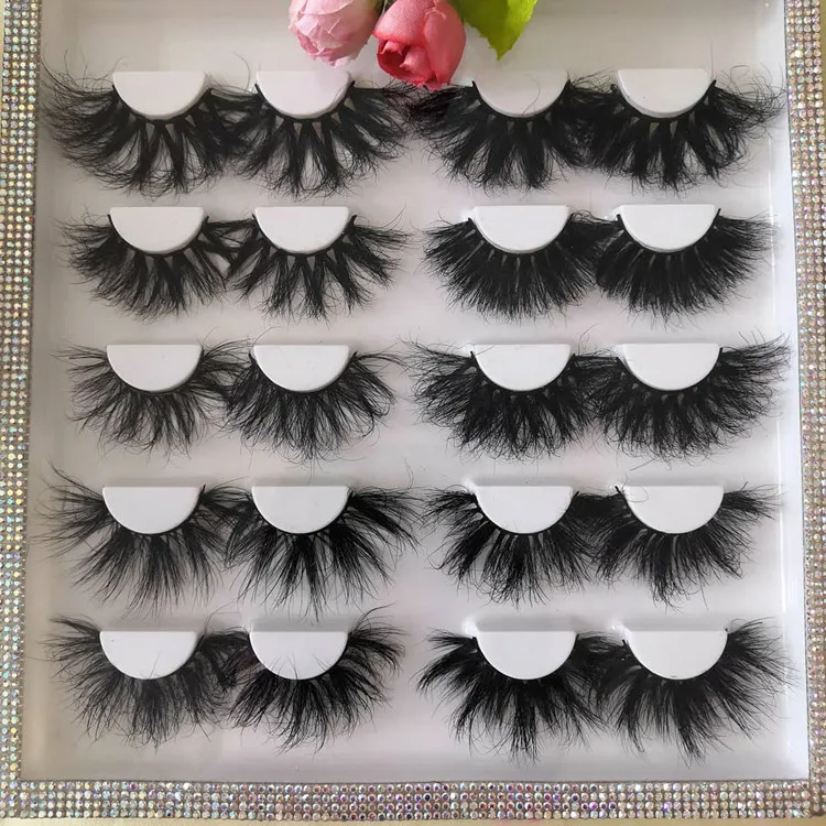 Драматические накладные ресницы из искусственной норки, частная этикетка, 25 мм, настоящие норковые ресницы, поставщик, полная полоса, ресницы с упаковочной коробкой для ресниц