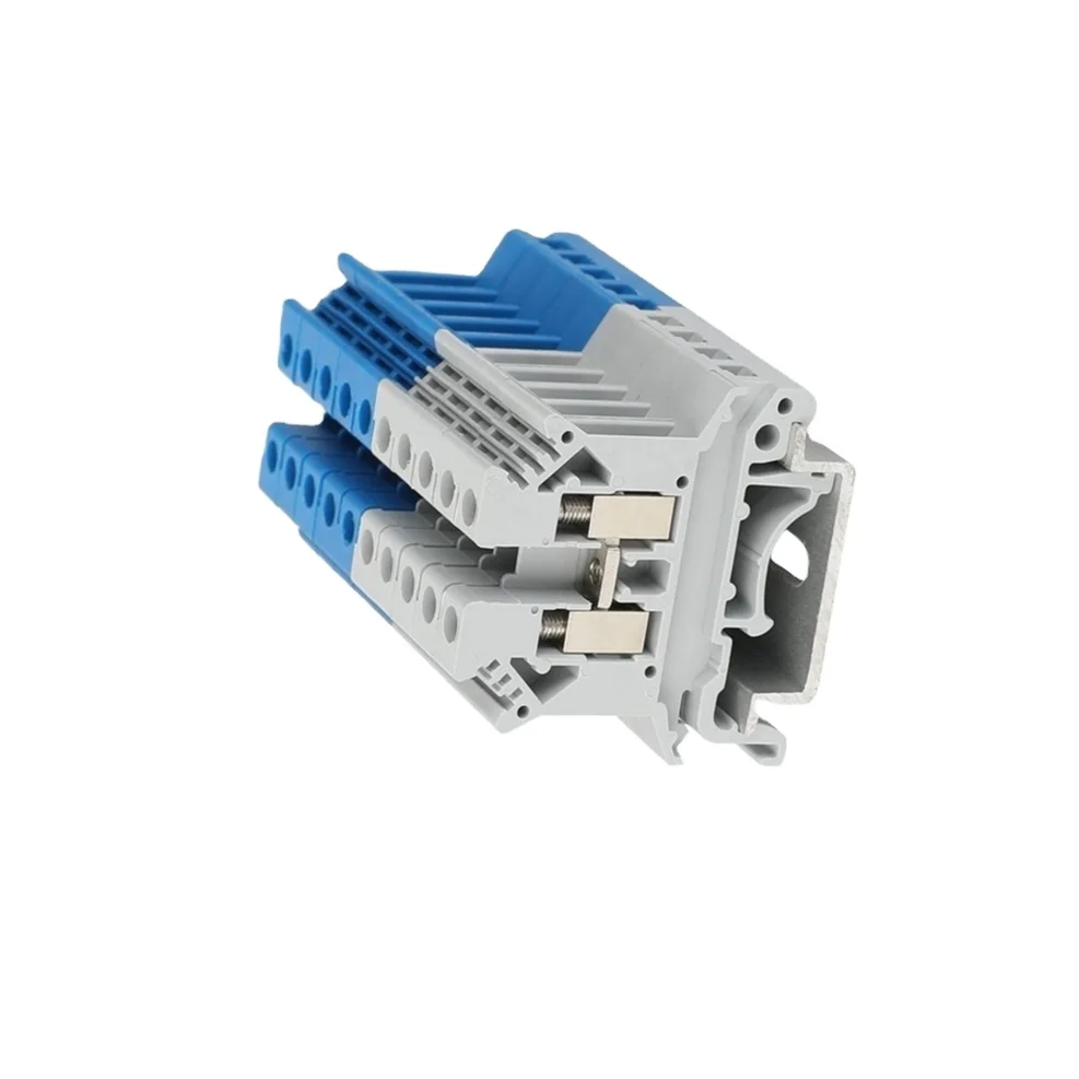 rail types fuse terminal block JUK 2.5mm plastic screw clamp terminal blocks connector