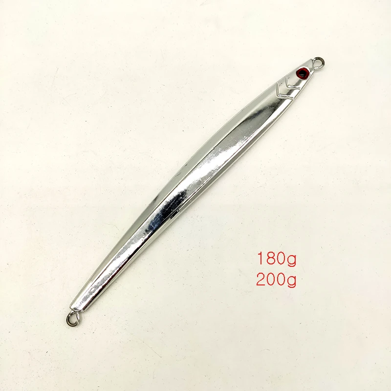 Chrome metal jig plated metal lure slow pitch jigging   saltwater boat fishing