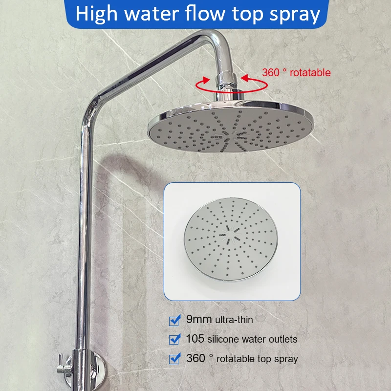 Factory cheap Price top shower two functions Stylish Luxury Shower Set house bathroom use easy installation