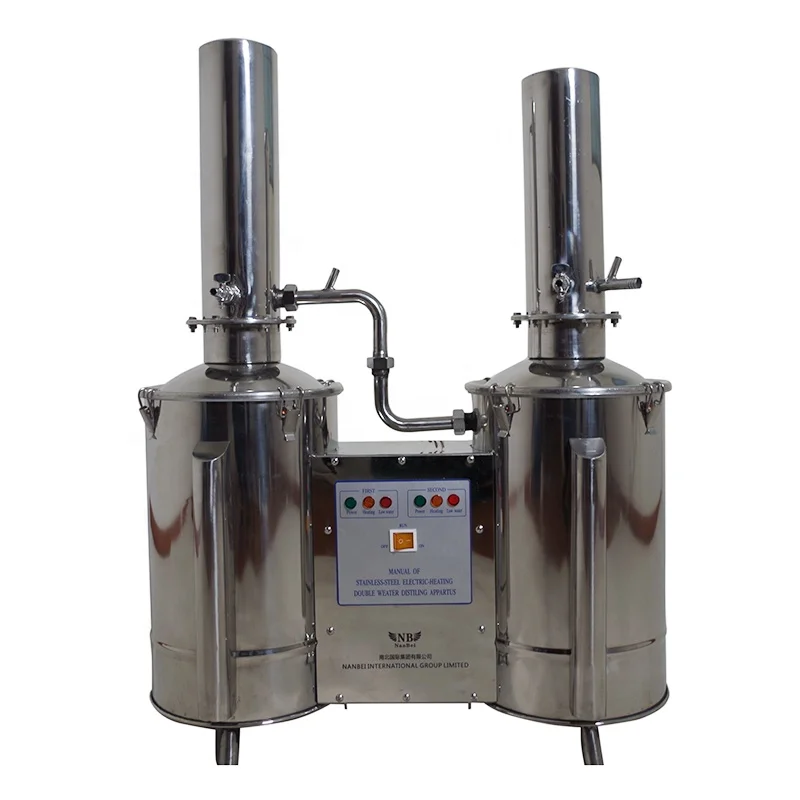Stainless-steel electric-heating lab double distillation water distiller