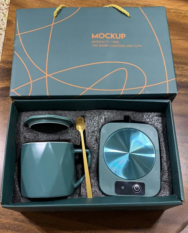 Thermostatic Cup High Quality Heating Coaster Insulation Disc Ceramic Mug