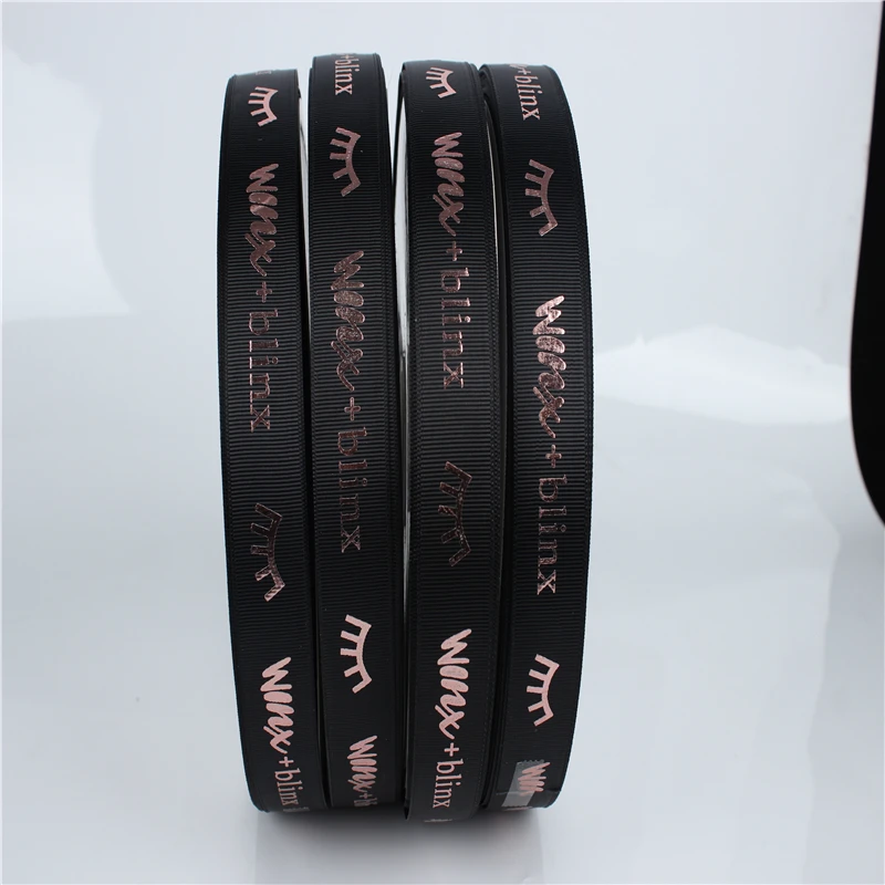 customized import ribbon polyester printing grosgrain  flower import ribbon Wholesale Wave point bow Grosgrain ribbon
