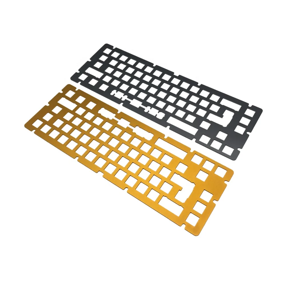 Oem Customized Product Cnc Manufacturer Keyboard 61Keys Plate Dwg Mechanical Keyboard Backplate