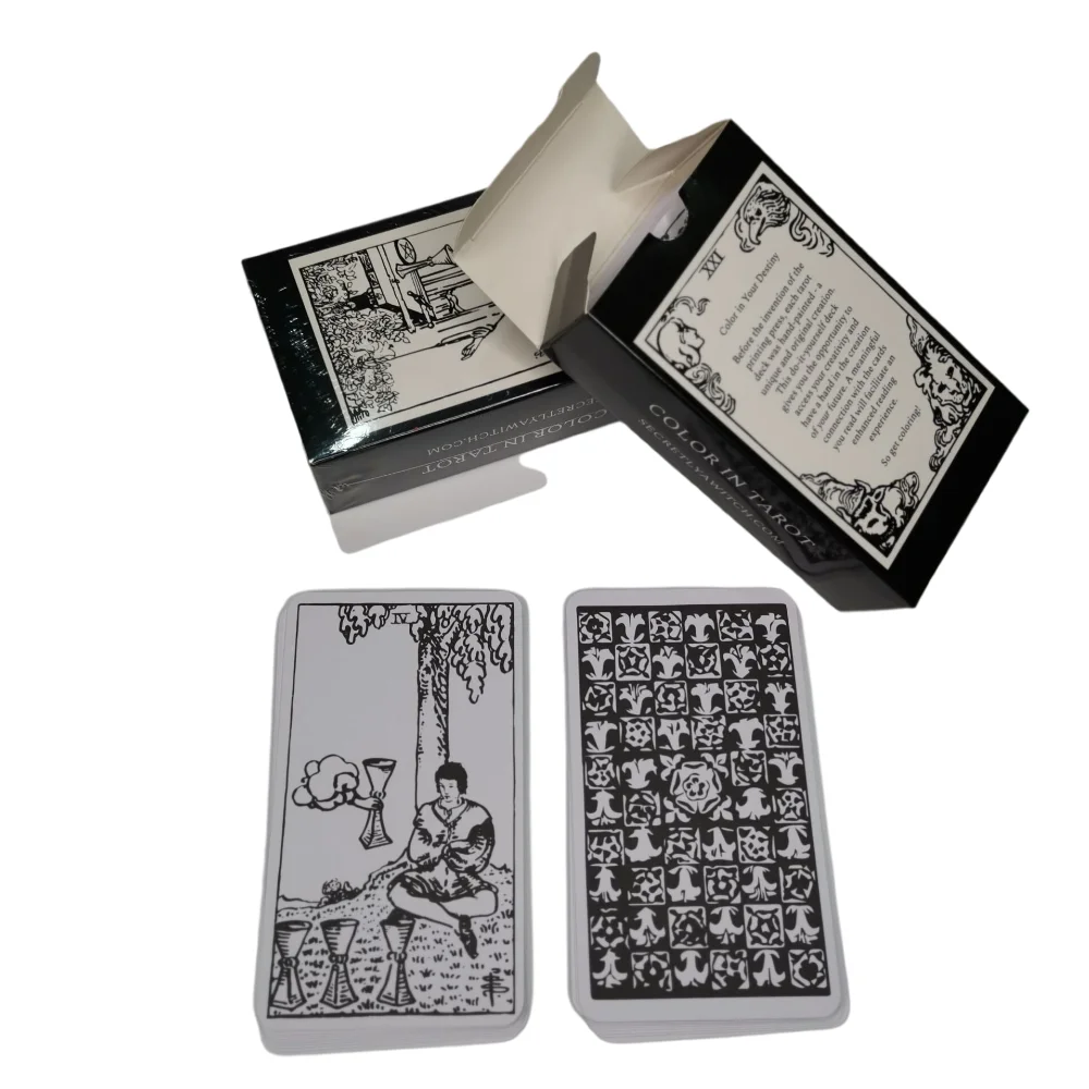 FREE SAMPLE Wholesale Custom Cards Game Tarot Cards Deck Set Printing PVC Oracle Tarot Cards