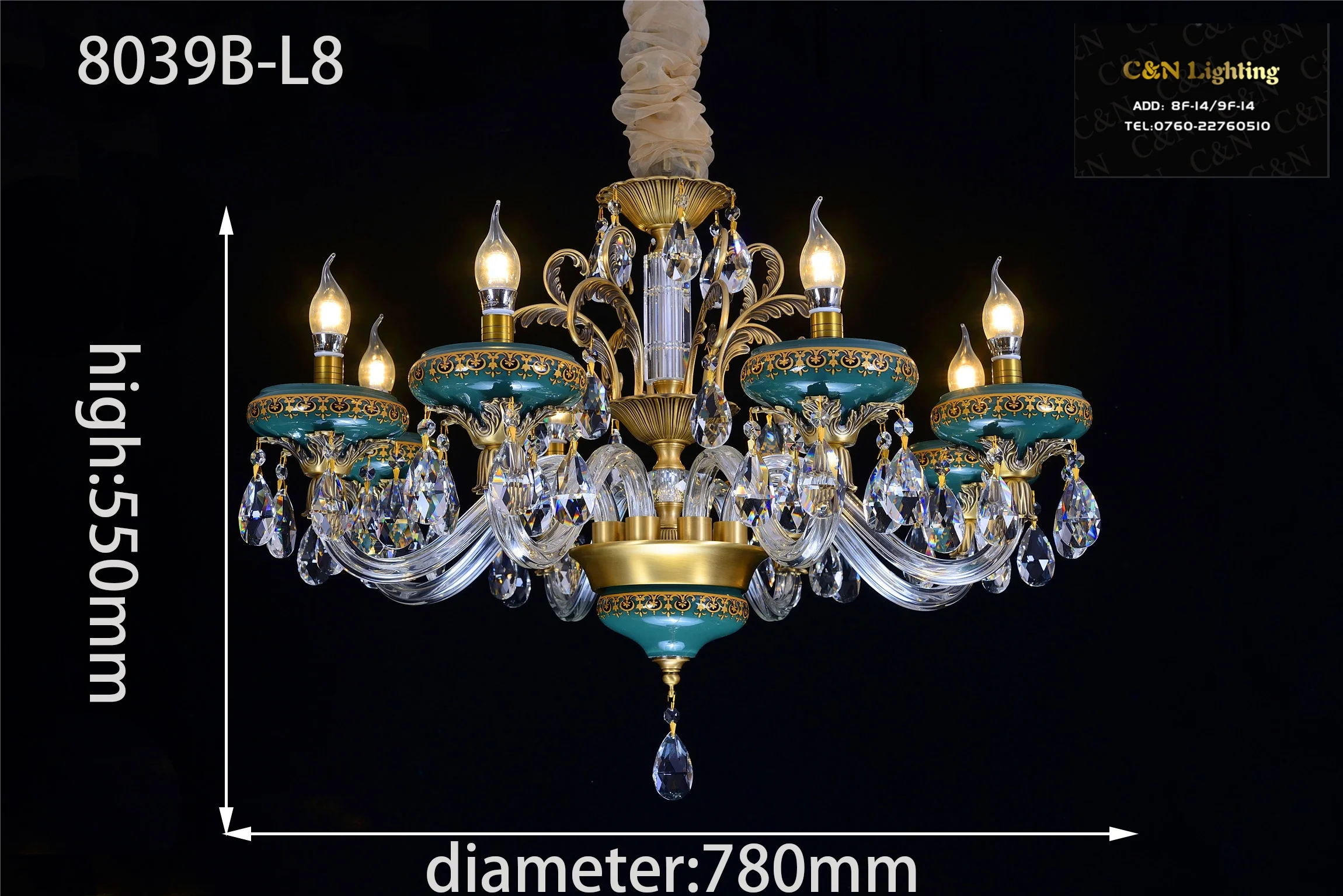 
Printing Crystal Chandeliers for Villas Explosions Ceramic European Lighting and Circuitry Design Gold Energy Saving 80 Villa 