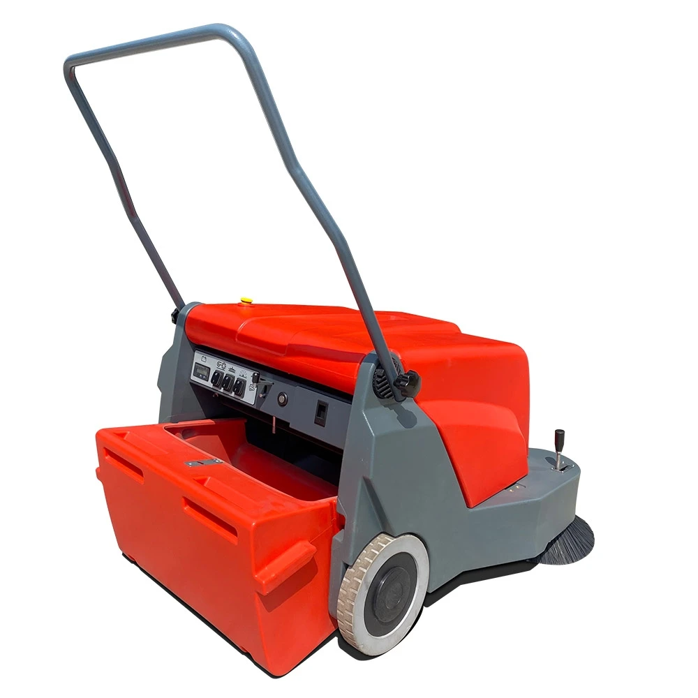 CleanHorse X1 Commercial Walk Behind Magnetic Push Yard Road Sweeper Cleaning Machine