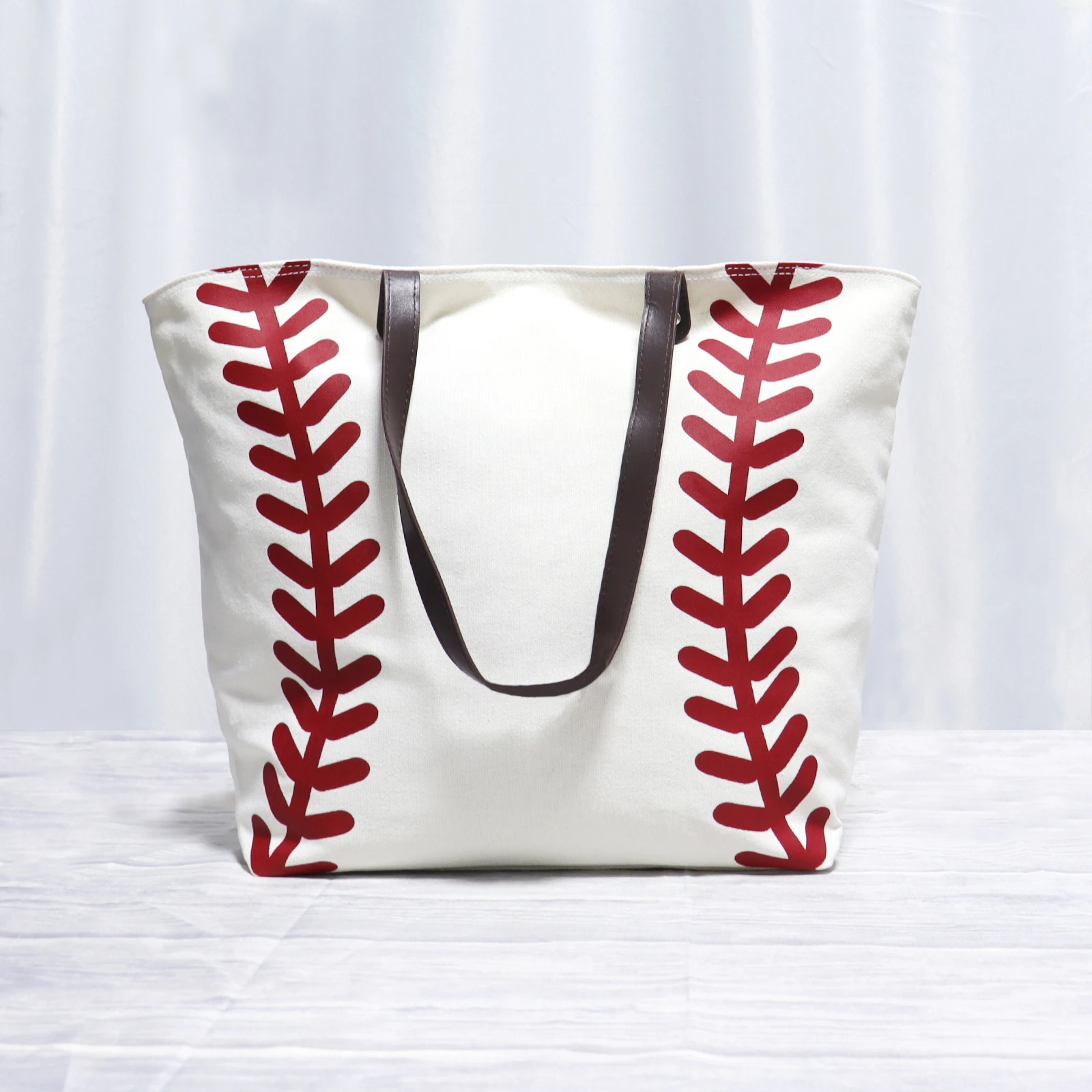 Большая бейсбольная сумка RTS с монограммой для женщин, холщовая пляжная сумка-тоут DMA7281, Бесплатная доставка со склада в США