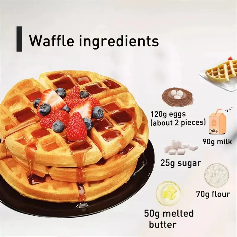 2023 Household Pan Electric Cake Maker Household Mini Waffle Maker Machine Sandwich Maker
