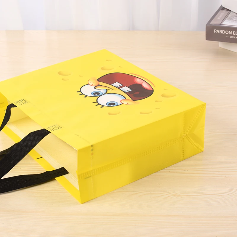 High quality manufacturer cartoon anime cheap ultrasonic eco-friendly non woven shopping tote bag with logo