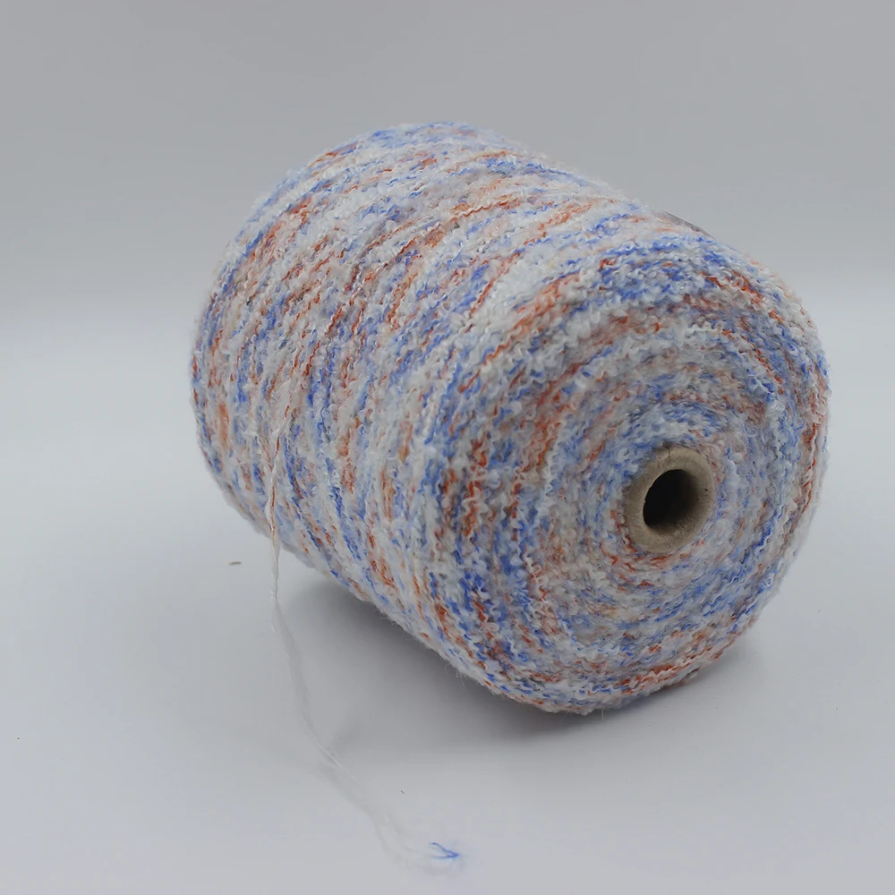 High Strength 43% Nylon 45% Acrylic 12% Polyester Ring Spun Fancy Yarn Dyed Pattern