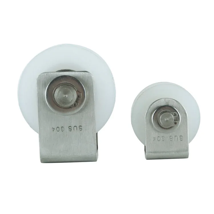 Plastic nylon pulley with stainless steel bracket  nylon wheel  sheaves for wire rope U belt pulley sheaves wheel