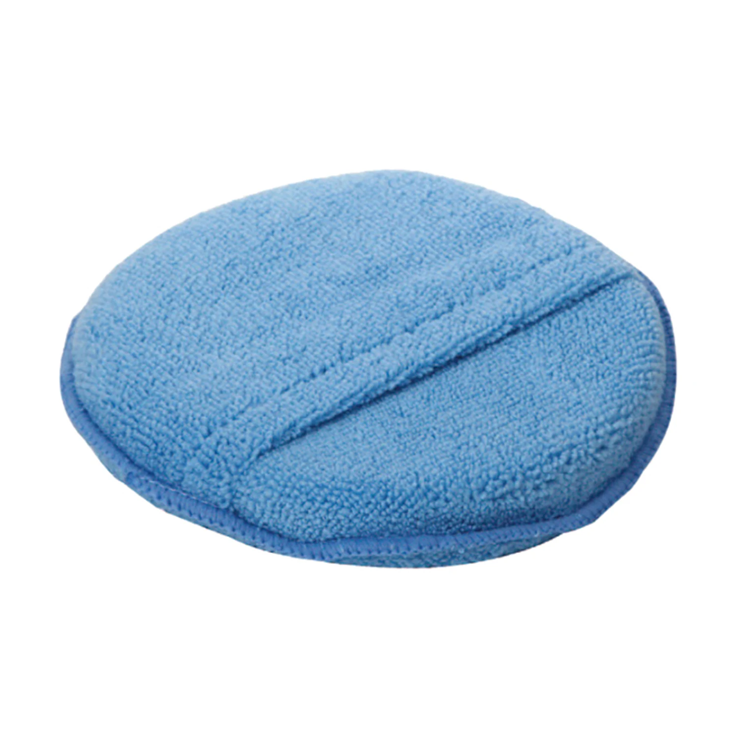 Round Edge Flat Surface Car Care Microfiber Waxing Polishing Buffing Pad for Cars