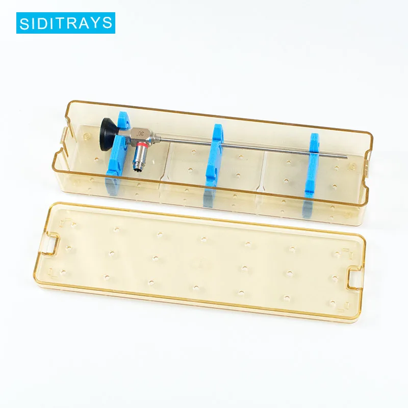 High performance polymer sterilization trays plastic ent endoscope sterilization container arthroscope disinfection box