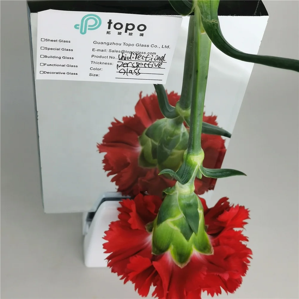 
One Way View See-Through Mirror Glass with Atomic Mirror on One Piece Glass (M-O) 